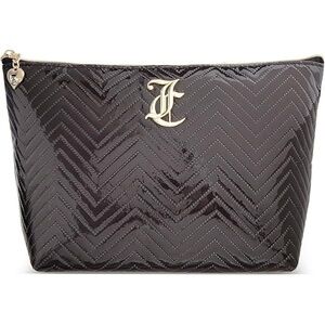 Juicy Couture Chevron Cosmetic Bag with travel bottle (NWOT)